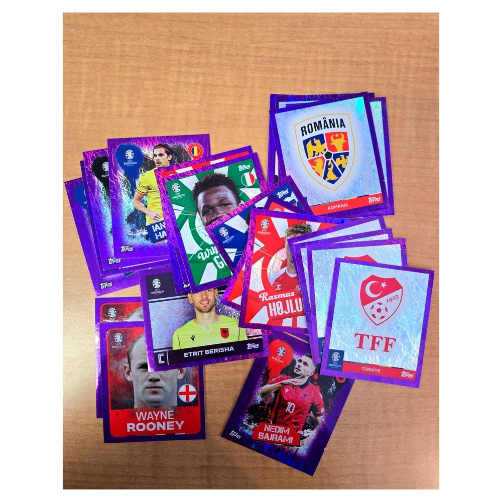 EURO 2024 - TOPPS sticker collection - PURPLE - Choose your missing sticker!